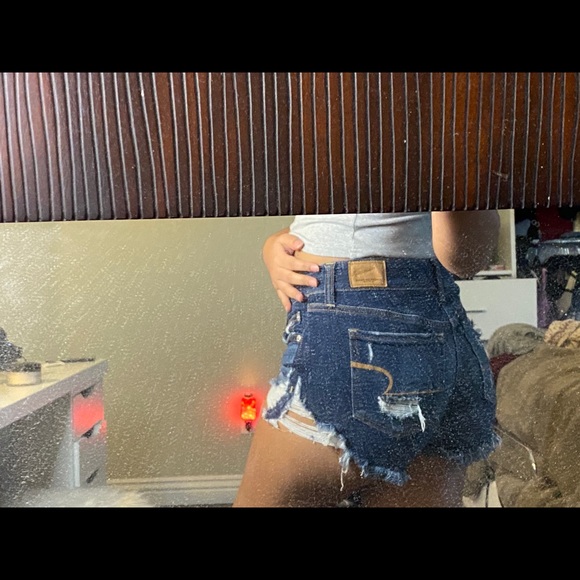 AMERICAN EAGLE MIDI NEXT LEVEL STRETCH SHORTS - Picture 3 of 3